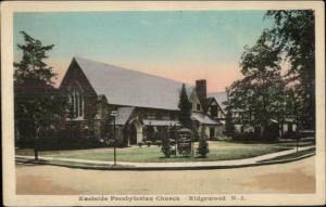 Ridgewqood NJ    Eastside Presby Church c1915 Postcard rpx