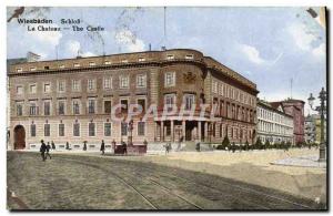 Old Postcard Wiesbaden Schloss Chateau