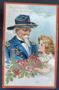Mint USA Color Picture Postcard Civil War Honor Living For Life’s Consecration