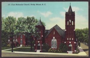 First Methodist Church,Rocky Mount,NC Postcard 