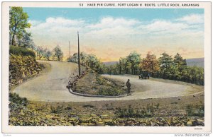 Hair Pin Curve, Fort Logan H.Roots, Classic Car, LITTLE ROCK, Arkansas, 00-10´s