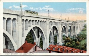 postcard PA - Eighth Street Bridge, Allentown