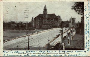 Glitter PC Main Street Bridge, Steele High School, Monument in Dayton Ohio~3438