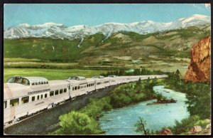 42320) CALIFORNIA ZEPHYR Diesel-Powered Stainless Steel Train - pm1958 - Chrome