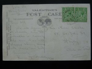 Merseyside Wirral HOYLAKE Market Street shows HOLMES c1927 Postcard by Valentine