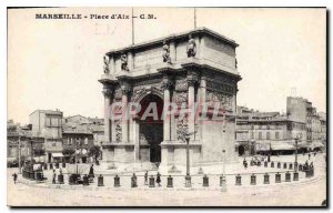 Old Postcard Place Aix Marseille