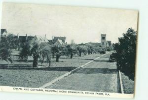 Chapel and Cottages, Memorial Home Community Penney Farms, FL 1940 Postcard