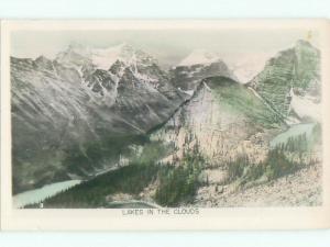 old rppc NICE VIEW Moraine Lake - Banff National Park Alberta AB W0870