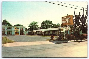 Vintage Postcard The Diom Motel Building Truman Avenue Downtown Key West Florida