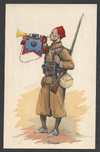 Ca 1898 PPC*VINTAGE PATRIOTIC ZOUAVES HIRED UNION SOLDIERS IN CIVIL WAR BATTLES