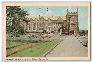 c1950s McMaster University Hamilton Ontario Canada Vintage Postcard