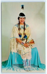 SHERIDAN, WY~ Miss Indian America MICHELE PORTWOOD 1964 Native American Postcard