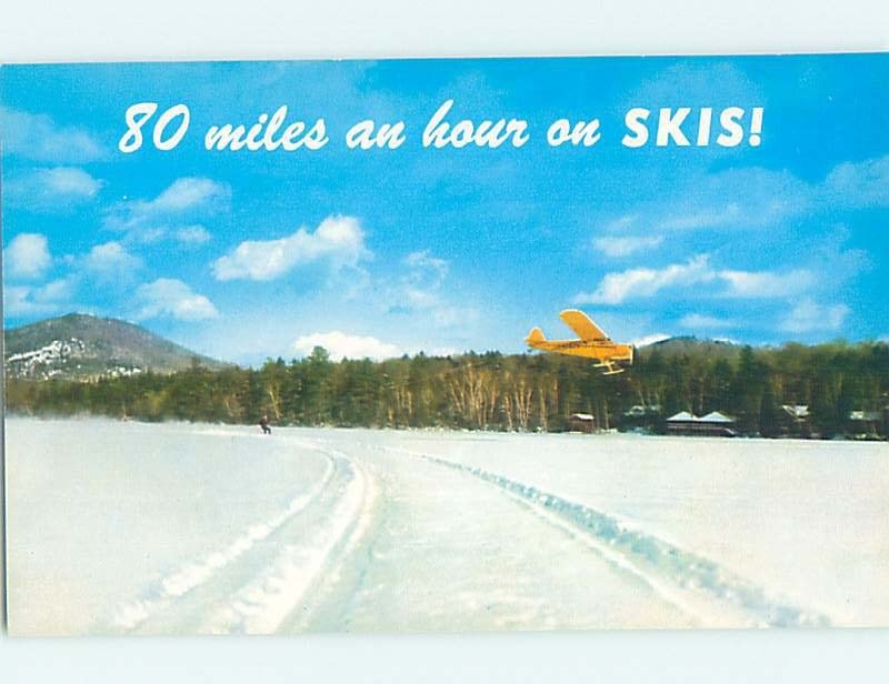 Chrome SKIING SCENE Adirondacks - Lake Placid New York NY AG4927