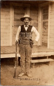 Mint USA PPC Postcard Refugio Mendoza Orozcos Right Hand Mexican Revolution