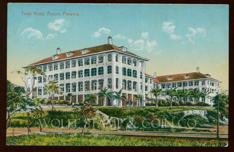 Early Postcard The Majestic Tivoli Hotel Ancon Canal Zone Panama Canal  B4083