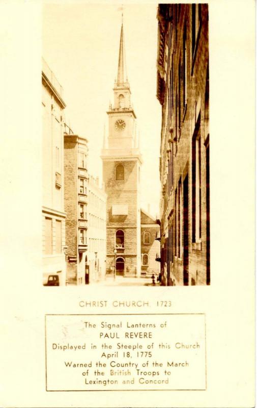 MA - Boston. Christ Church - RPPC