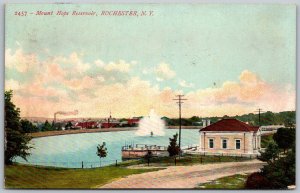 Rochester New York 1909 Postcard Mount Hope Reservoir