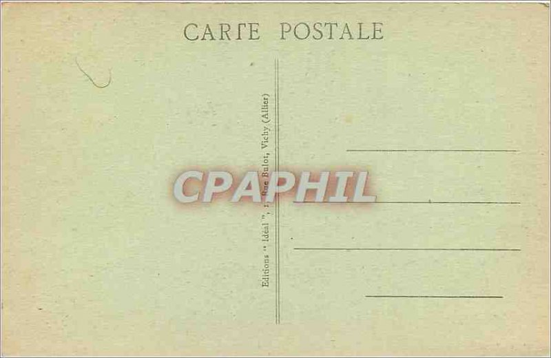 Postcard Old Vichy Park and Source of Celestins