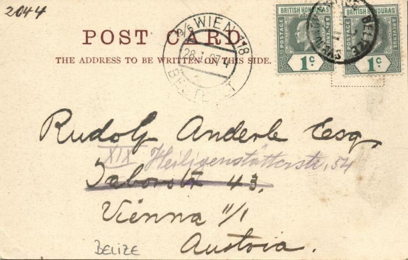 british honduras, BELIZE, Swing Bridge & Market Square (1907) Stamps