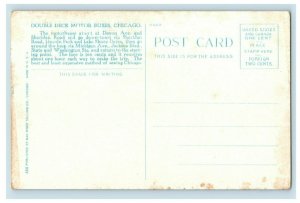 C. 1910 Devon Ave. Double Deck Motorbus Chicago Postcard F58