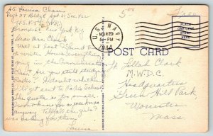 1944 WW2 US Navy Cancel  New York Yankees Catcher  Elston Howard   MLB  Postcard