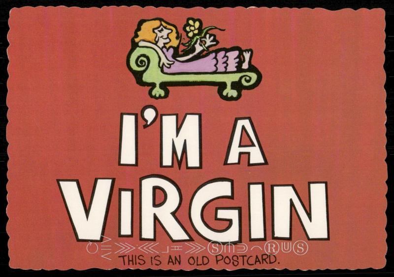 I am a Virgin - This is an Old Postcard