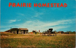 Vtg 1950s Prairie Homestead Interior South Dakota SD Postcard