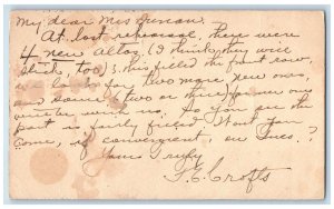 1910 Mrs. Louis Dunon West End San Rafael California Antique Postal Card