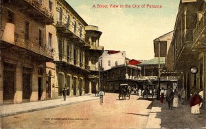 Panama Canal Street View In The City Of Panama