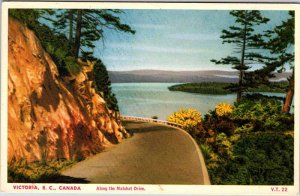 Postcard HIGHWAY SCENE Victoria British Columbia BC AO6983