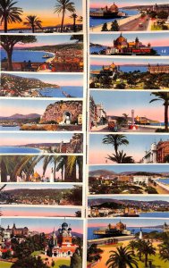 France Nice set of 17 semi-modern scenic postcards 