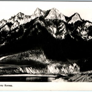 c1950s Pieniny, Poland RPPC Trzy Korony Three Crowns Masiff Mountain Photo A82