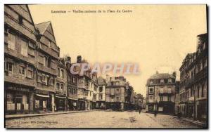 Old Postcard Lannion Old houses in Central Square