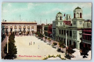 Puerto Rico Postcard Plaza Principal San Juan c1910 Antique Unposted
