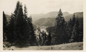 Romania Lacul Rosu 1944 panorama photo postcard