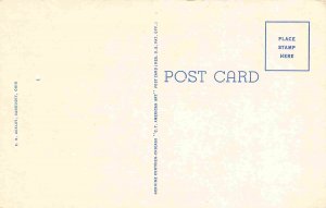 Post Office Norwalk Ohio linen postcard