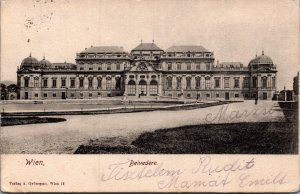 Austria Wien Belvedere Vienna Vintage Postcard 09.60