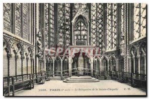 Old Postcard Paris 1 stop Reliquary of the Sainte Chapelle