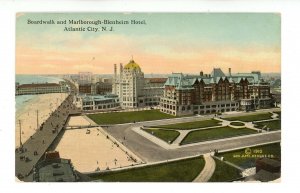 NJ - Atlantic City. Boardwalk & Marlborough-Blenheim Hotel