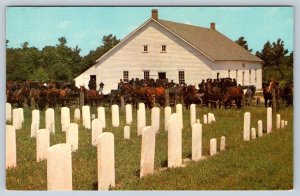 Graveyard, Mennonite Meeting House Near Kitchener Ontario, Vintage Postcard