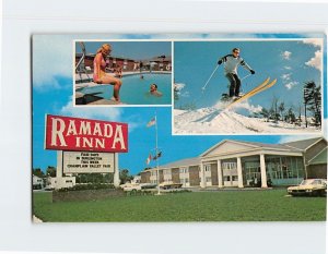 Postcard Ramada Inn South Burlington Vermont USA