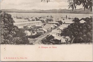 Suva Fiji A Glimpse on Suva Birdseye Brodziak & Co Postcard E89