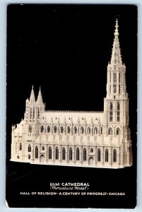 Wuerttemberg Germany Postcard RPPC Photo Ulm Cathedral Chicago Fair 1933