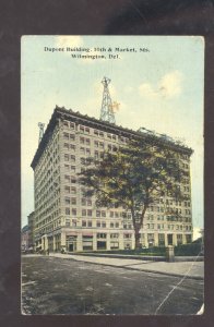 WILMINGTON DELAWARE DUPONT BUILDING DOWNTOWN 1912 VINTAGE POSTCARD