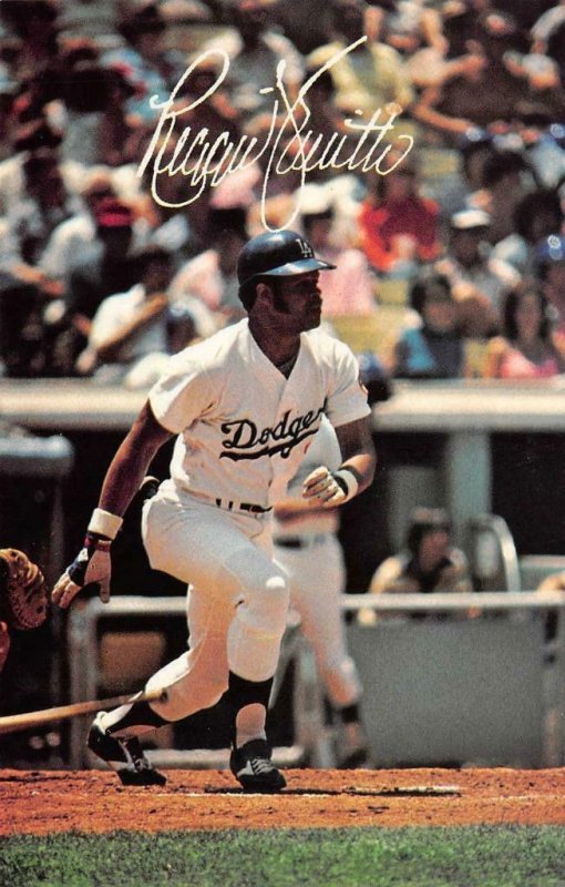 REGGIE SMITH Los Angeles Dodgers Baseball Player c1970s Vintage Postcard