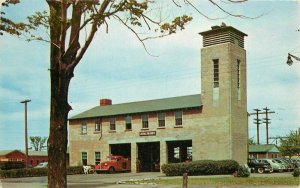 Air Force Base Fire Stations Sampsons Geneva New York 1940s Postcard  20-10816