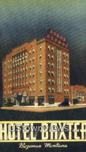 Hotel Baxter Bozeman MT Unused