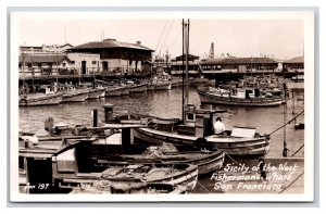 RPPC Sicily Of the West Fishermans Wharf San Francisco CA Zan Photo Postcard R20