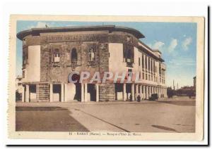 Rabat Morocco Postcard Old Bank & # 39Etat of Morocco