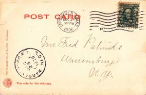 Post Office and Custom House - Springfield MA, Massachusetts - pm 1906 - UDB